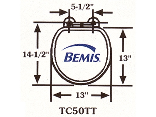 [BEM/TC50TTA] Toilet Seat, Small White