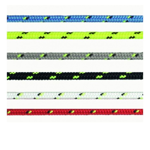 [MRL/ER0217F] Dyneema Rope, Excel Racing 5mm White per Foot