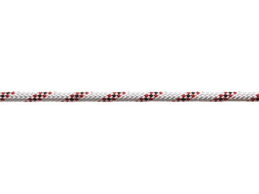 [MRL/KA0018F] M/Braid Rope, Polyester 6mm Red Fleck per Foot