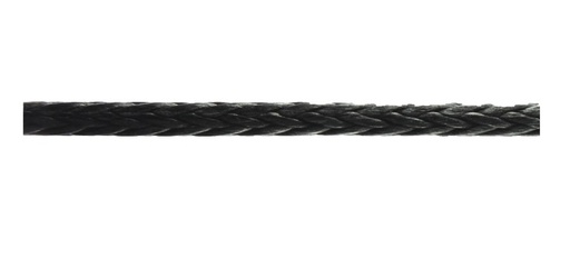 [MRL/TY4147F] Dyneema Rope, Excel D12 Strand 6mm Black per Foot