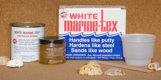 [TRV/3013U] Putty, Epoxy Kit White 14oz MarineTex