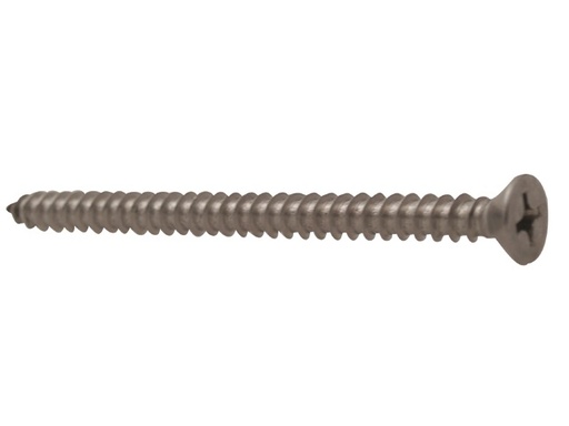 [FAA/SSTM6X38] Self Tapping Screw, Stainless Steel #6 x 3/8" Flat Phillip Head