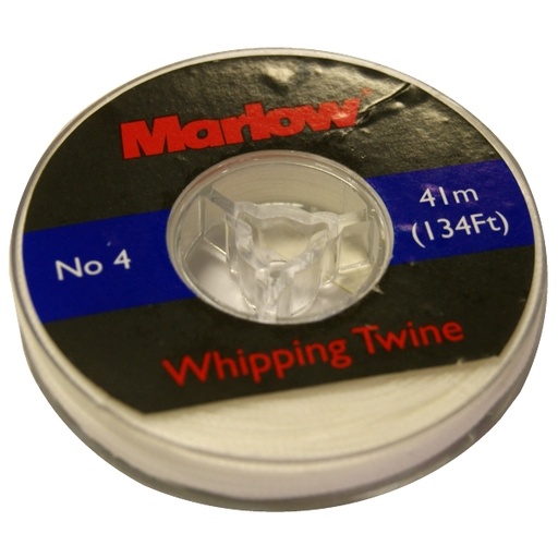 [MRL/TAE001] Whipping Twine, Waxed Medium #4 0.8mm White Spool/41m