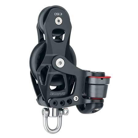 [HAR/6265] Block, Fiddle Element 60mm MaxLine: 10mm with Swivel & Cam Cleat