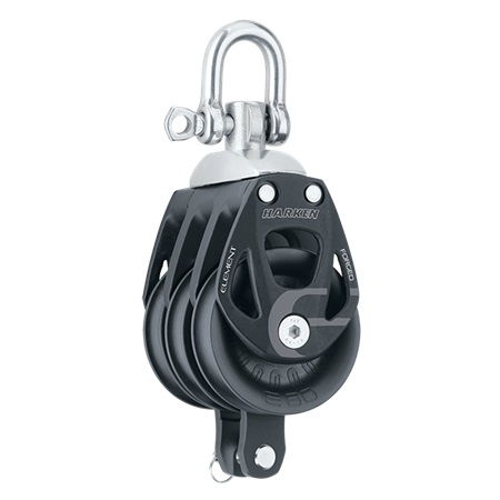 [HAR/6273] Block, Triple Element 60mm MaxLine: 14mm with Swivel & Becket