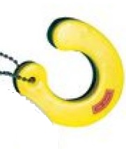 [JIM/85] Key Chain, Float Yellow Mini-Horseshoe-Buoy