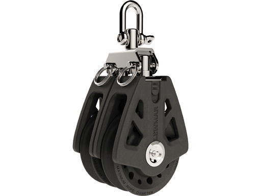 [LWM/29927202BK] Block, Double 72mm Opt-Line10mm 2Pos-Shackle