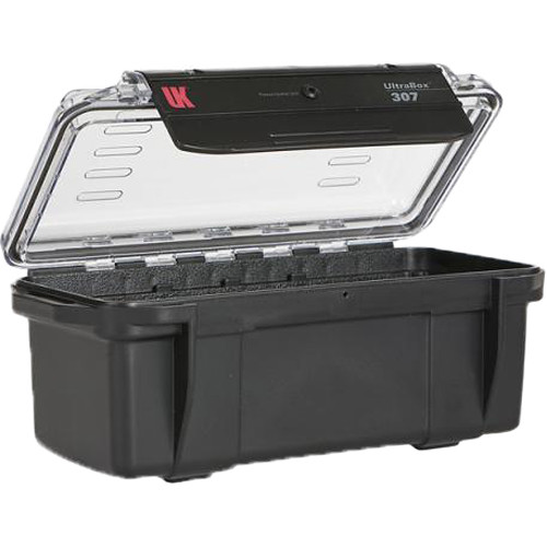 [MRS/1876-307-BK] Ultrabox, 307 Waterproof Clear Lid with Nylon Pouch 3 X 7 Black