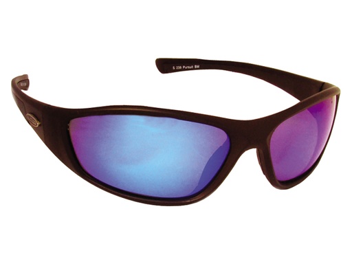 [SSK/SLOT239] Sunglasses, Pursuit Black Frame Blue Mirror Lens