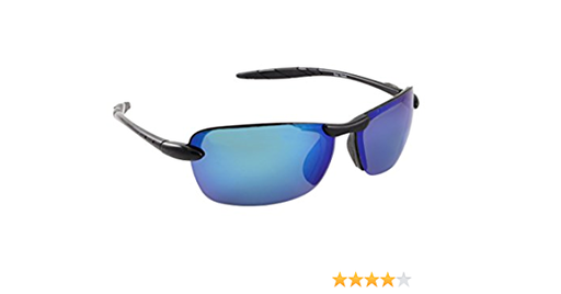 [SSK/222] Sunglasses, Sea Hawk Black Frame/Blue Lens