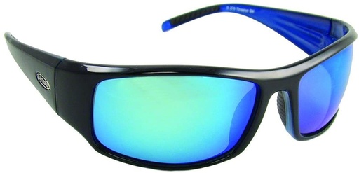 [SSK/273] Sunglasses, Thresher Black Frame/Blue Lens