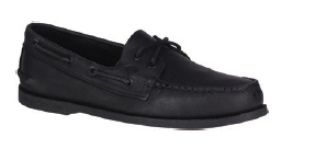 [SPY/0836981] Boat Shoe, Men's Authentic Orig 2-Eye Black