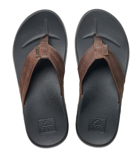 [REF/RF0A3FEZBKB] Sandals, Men's Cushion Bounce Phantom Black/Brown