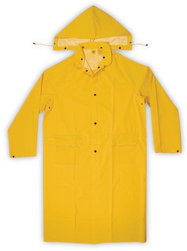 [FLH/07860137] Rain Coat, PVC Trench Medium Yellow