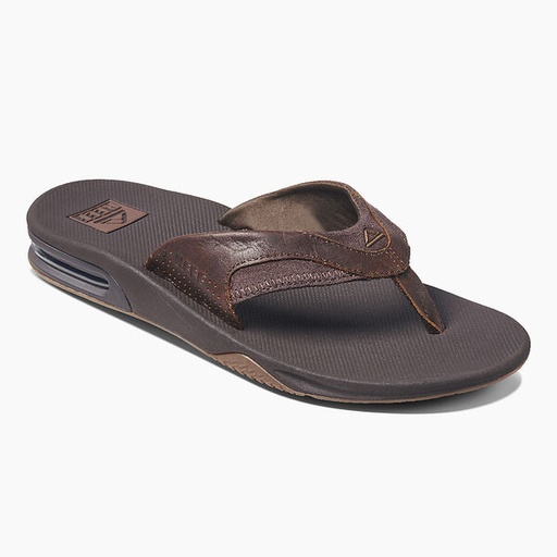 [REF/RF002156DAB] Sandals, Men's Leather Fanning Brown