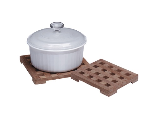 [ARC/3242] Trivet, Square 20cm Teak