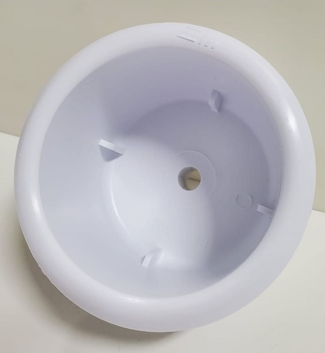 [LEW/9474-4071] Drink Holder, Recessed White Plastic with Drain