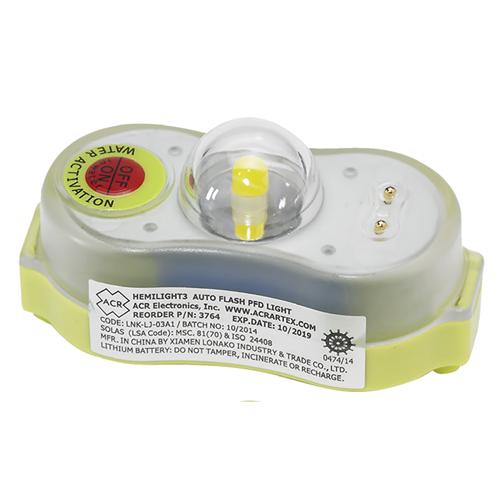 [ACR/3764_1] Strobe Light, Safety for PFD Water-Activ SOLAS US Coast Guard