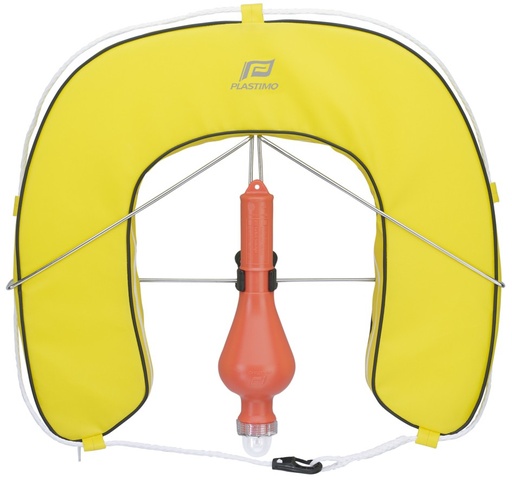 [PLA/63465] Horseshoe Buoy Set, Yellow with Bracket&Light