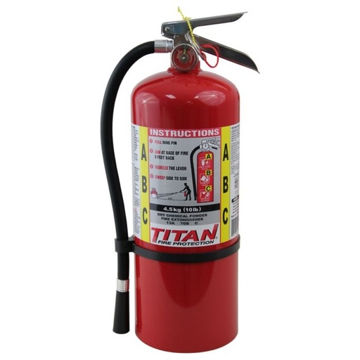 [ICH/PSE0407] Fire Extinguisher Titan ABC Dry Chem. 4.5kg (10LB)