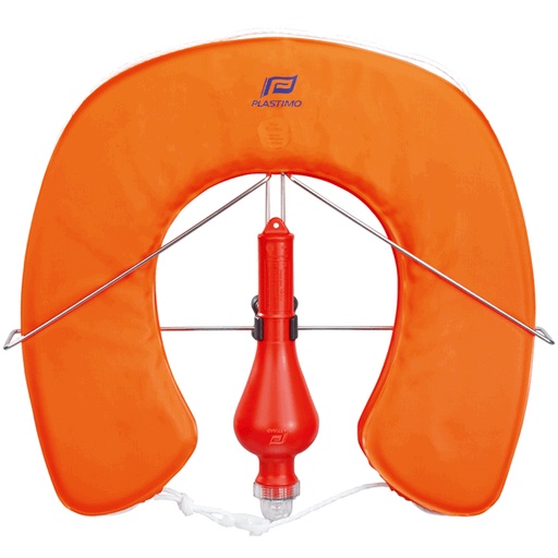 [PLA/63751] Horseshoe Buoy Set, Orange Zipped with Bracket&Light