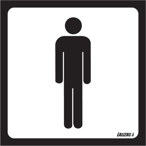 [LLZ/832410] Sign, Gents Toilet 15 x 15 Self Adhesive Vinyl