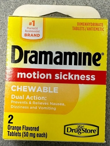 [MRS/1745] Dramamine, Chewable 2Pk