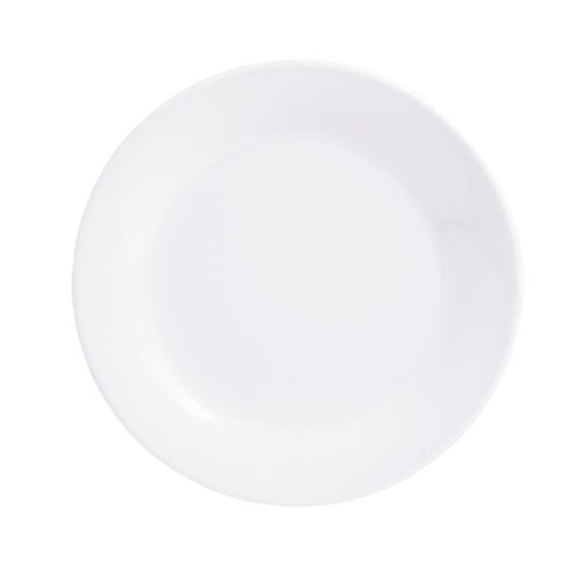 [GAC/1125] Plate, Solid White 8"