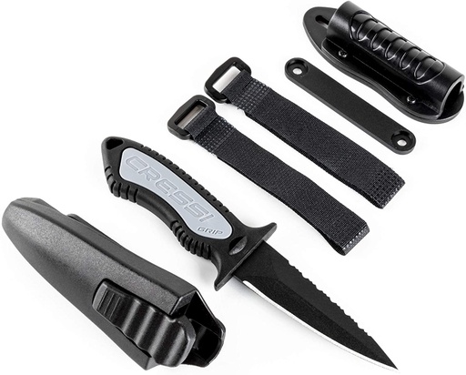 [CRS/RC559430] Knife, Grip Spear Black 6.80"