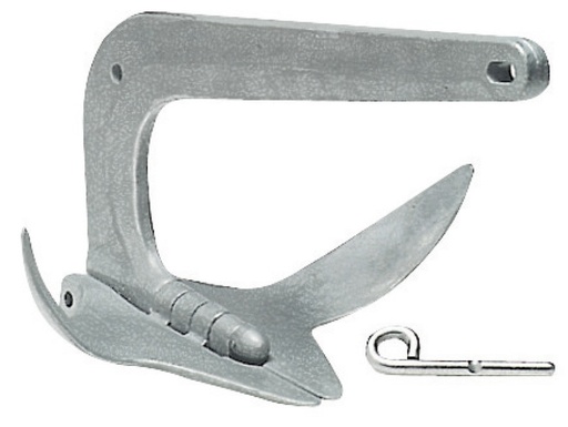 [ANR/FOL050] Anchor, Folding Trefoil Galvanize 5.0kg