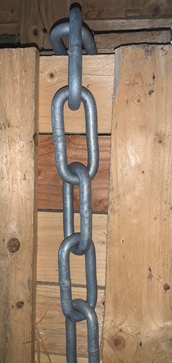 [CHAIN/LL13G-VGR] Chain, 13mm P82mm Long Link Galvanize per Foot