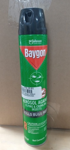 [BM/HH-BAYGON400] Insecticide, Baygon 400ml