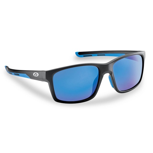 [HEN/0521-0443] Sunglasses, Freeline Fr: Matte Black Lns: Blue Mirror