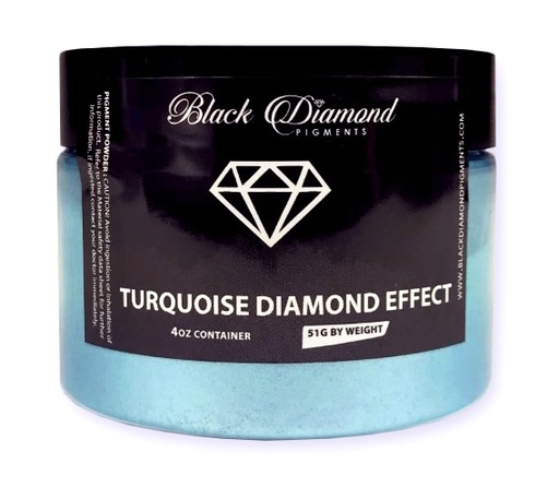 [CLC/150607] Mica Powder, Pigment Turquoise Diamond Effect 4oz