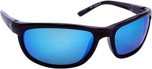 [SSK/297] Sunglasses, Outrigger Black Frame/Blue Mirror Lens