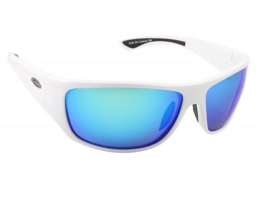 [SSK/288] Sunglasses, Bill Collector White Fr/Blue Mirror Lens