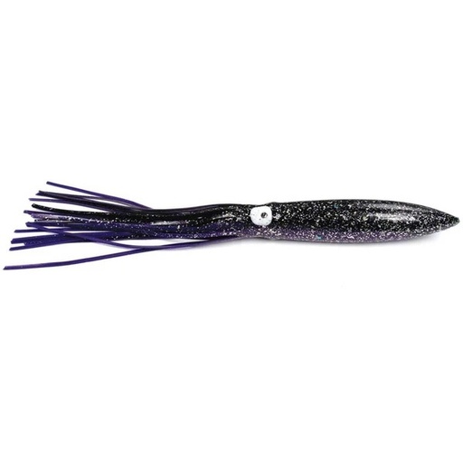 [SSK/BHS610-PBK] Lure, Squid Skirt Bulb Head 6" Purple/Black 10/Pk