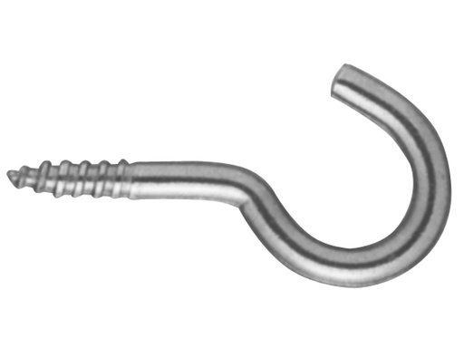 [INO/00092] Screw Hook, Stainless Steel 3.5x50mm 5 Pack