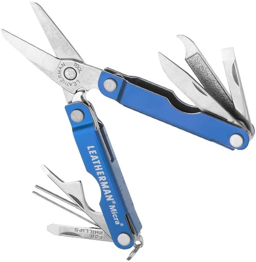 [LEA/64340183N] Leatherman Tool, Micra Tool Blue 10 Tools