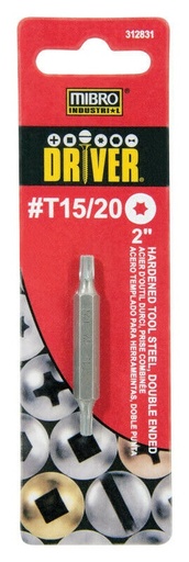 [MIB/312831] Drill Bit, 2" Steel Double Ended #T15/20