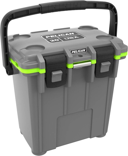 [PEL/20Q-1-DKGRYEGRN] Cooler, Elite 20Qt Dark Gray/Green