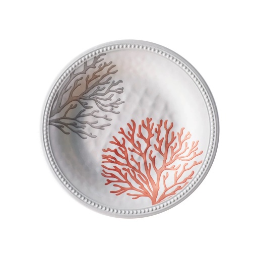 [MRB/13101] Plate, Dinner Melamine Flat Coral Each