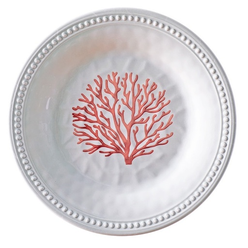 [MRB/13103] Plate, Dessert Melamine Coral Each