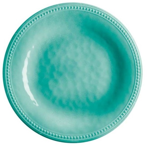 [MRB/38001] Plate, Dinner Melamine Flat Aqua Each