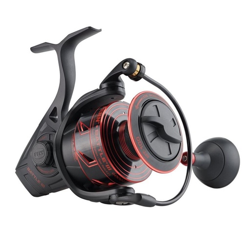 [PNN/BTLIII6000HS] Reel, Battle III Spin 25Lb/230Yd Mono Red/Black