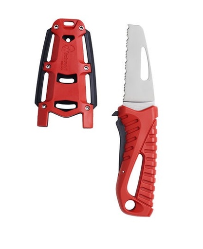 [WIC/10194] Knife, Offshore Rescue Fixed Serrated Blade Red