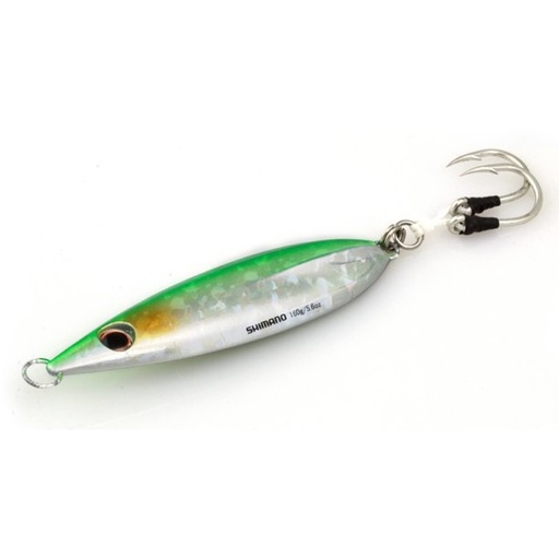 [SHM/BFLFF250GS] Jig, Butterfly Flat-Fall 250g/8.8oz Green Silver 5.25"