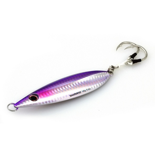 [SHM/BFLFF250PS] Jig, Butterfly Flat-Fall 250g/8.8oz Purple Silver 5.25"