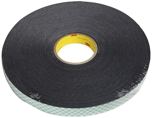 [MMM/14557FT] Double Sided Tape, Foam Thickness:1/32" Width 1" per Foot