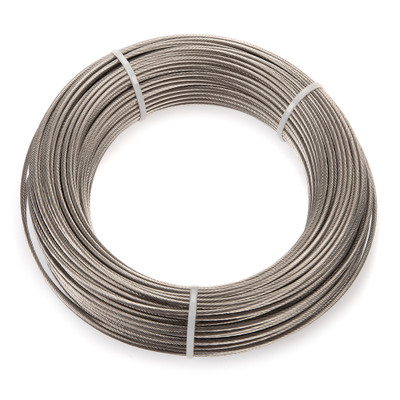 [WIRE/1X19/02] Wire, Stainless Steel 1x19 Ø:02mm Minimum Breaking Load:337kg per Foot